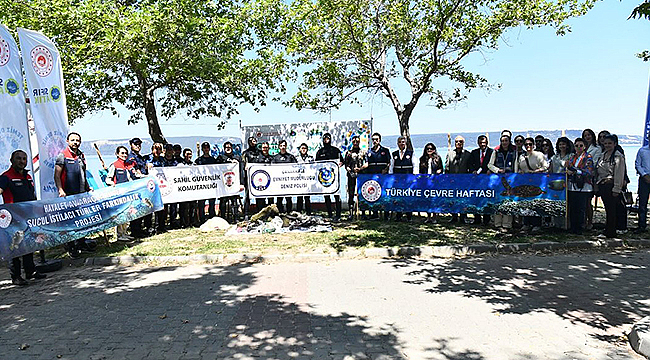 Kepez'de çevre haftasında deniz dibi temizliği yapıldı