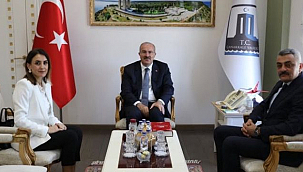 TÜİK YETKİLİLERİ VALİ TORAMAN'I ZİYARET ETTİ