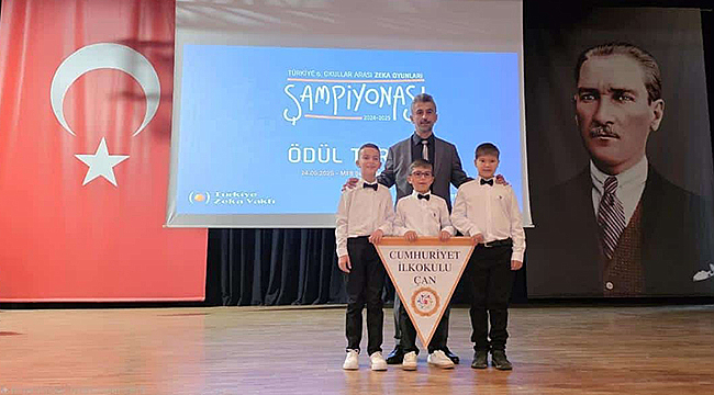 ZEKÂ OYUNLARINDA ÖĞRENCİLERİMİZ TÜRKİYE BİRİNCİSİ OLDU