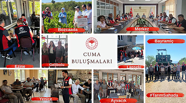 CUMA BULUŞMALARINDA ÜRETİCİYLE SAHADA BİREBİR GÖRÜŞME