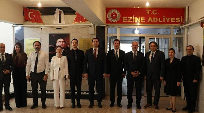 EZİNE'DE ADLİ HİZMETLER DEĞERLENDİRİLDİ
