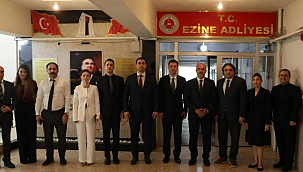 EZİNE'DE ADLİ HİZMETLER DEĞERLENDİRİLDİ