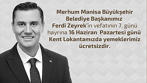 FERDİ ZEYREK'İN ANISINA HAYIR