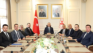GELİBOLU TİCARET ODASI HEYETİ, BAKAN YARDIMCISI BÜLENT TURAN'I ZİYARET ETTİ