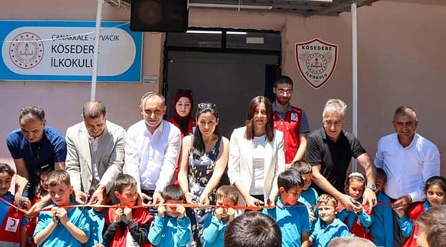 İL MİLLÎ EĞİTİM MÜDÜRÜ MİNE HAYTA, KÖSEDERE İLKOKULU KÜTÜPHANE AÇILIŞINA KATILDI