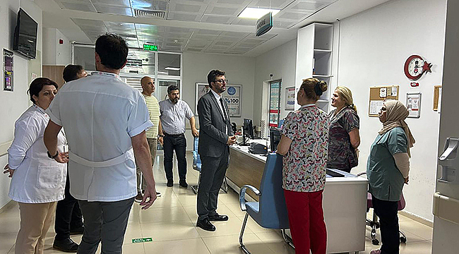 İL SAĞLIK MÜDÜRÜNDEN LAPSEKİ DEVLET HASTANESİNE ZİYARET