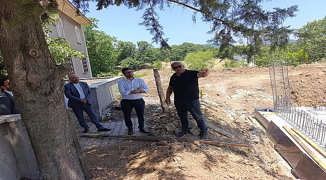 KİRAZLI KÖYÜ'NDE 112 ACİL SAĞLIK HİZMETLERİ İSTASYONU İNŞAATI İNCELEMESİ