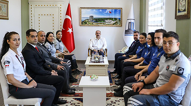 ÖZEL GÜVENLİK HAFTASI KAPSAMINDA VALİ TORAMAN'A ZİYARET