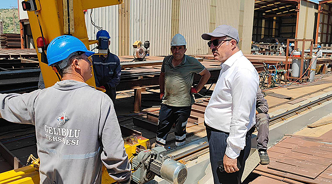 TERSANE FAALİYETLERİ YERİNDE İNCELENDİ