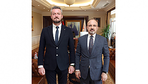 TURAN, MHP MERKEZ İLÇE BAŞKANI ALPARSLAN ÇELİK'İ AĞIRLADI