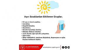 AŞIRI SICAKLARA KARŞI RİSK GRUPLARINA UYARI!