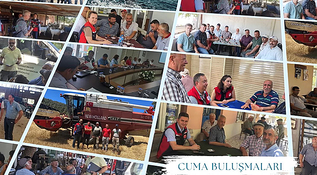 Cuma bereketi tarlaya yansıdı