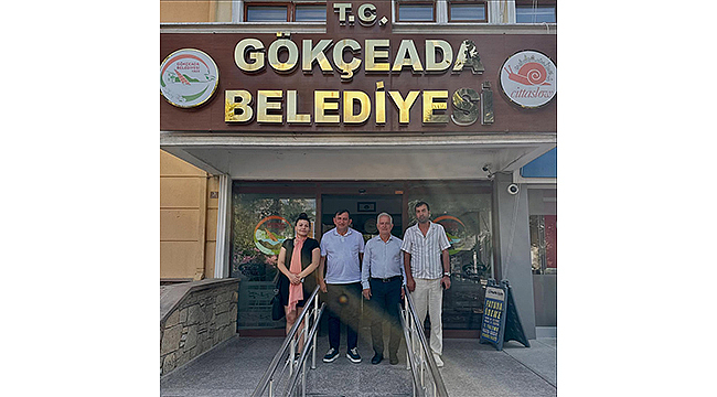 İSMET GÜNEŞHAN’DAN GÖKÇEADA BELEDİYE BAŞKANI’NA ZİYARET