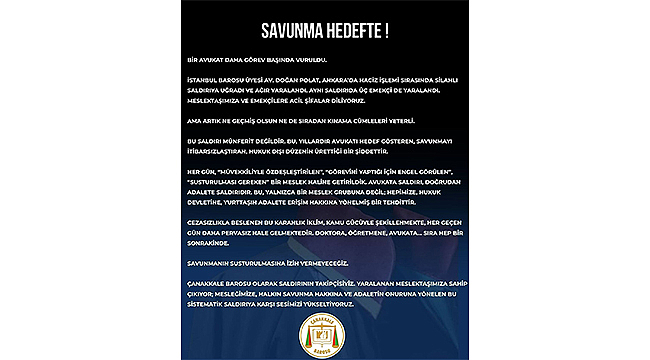 İSTANBUL'DA AVUKATA SİLAHLI SALDIRI