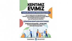KENTİMİZ EVİMİZ; TEMİZLİĞE KAPIMIZIN ÖNÜNDEN BAŞLIYORUZ!