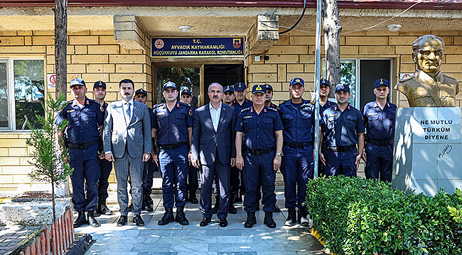 KÜÇÜKKUYU'DA JANDARMA NOKTALARINA VALİLİK ZİYARETİ