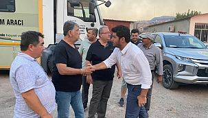 MECLİS BAŞKANI YANGIN BÖLGESİNDE