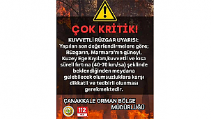 ORMAN YANGINI RİSKİNE KARŞI ÖNEMLİ UYARI!