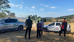 SAPANCA KÖYÜNDE BİÇERDÖVER KONTROLLERİ YAPILDI