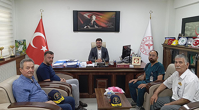 şehit yakınları ve gazilerden il sağlık müdürlüğüne ziyaret