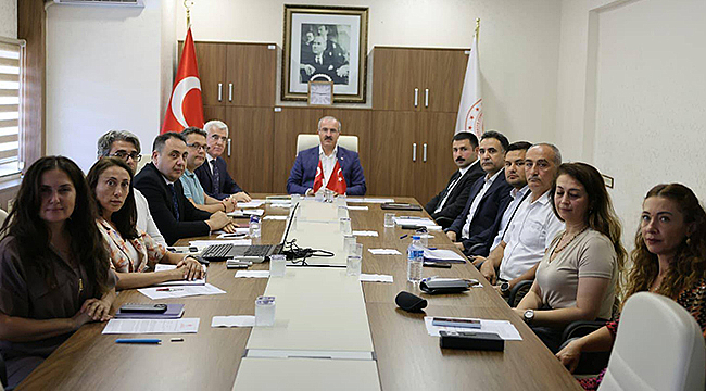 TURİZM ALANLARINA YÖNELİK DEĞERLENDİRME TOPLANTISI YAPILDI