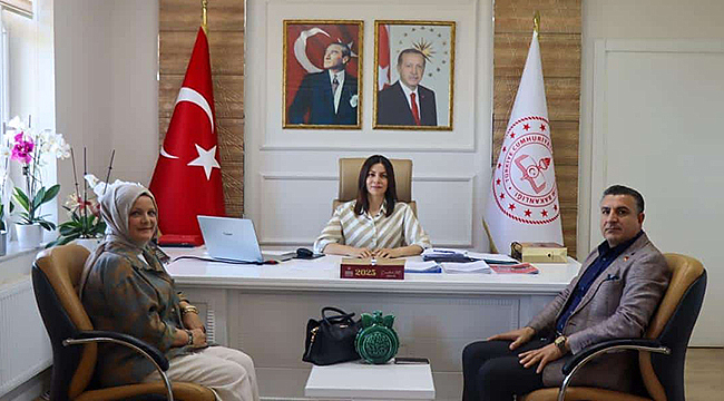 YENİDEN REFAH PARTİSİ'NDEN MİLLÎ EĞİTİM MÜDÜRLÜĞÜ'NE ZİYARET