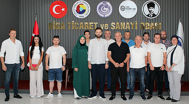 ZAFER PARTİSİ BİGA İLÇE YÖNETİMİNDEN BİGA TSO'YA ZİYARET