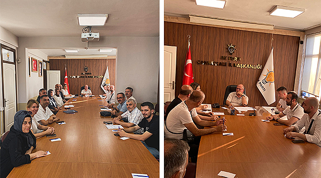 AK PARTİ ÇANAKKALE'DE OLAĞAN TOPLANTI GERÇEKLEŞTİ