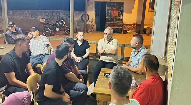 AK PARTİ İL BAŞKANI GÖKTÜRK'TEN YANGIN BÖLGESİNE VE TAZİYE ZİYARETİ