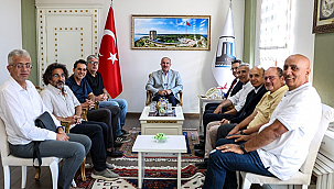 ARKEOLOJİK KAZI BAŞKANLARINDAN VALİ TORAMAN'A ZİYARET