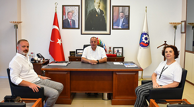 BİLİM SANAYİ VE TEKNOLOJİ İL MÜDÜRÜ MURAT AKAGÜNDÜZ'DEN ÇTSO'YA ZİYARET