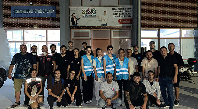ÇOMÜ'DEN YANGINLA MÜCADELEYE BÜYÜK DESTEK