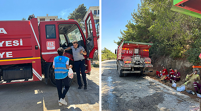 ÇOMÜ SSPK YANGINLA MÜCADELE EDİYOR