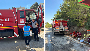 ÇOMÜ SSPK YANGINLA MÜCADELE EDİYOR