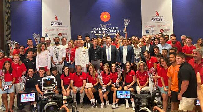 CUMHURBAŞKANLIĞI 6. ULUSLARARASI YAT YARIŞLARI ÇANAKKALE ETABINDA ÖDÜLLER SAHİPLERİNİ BULDU