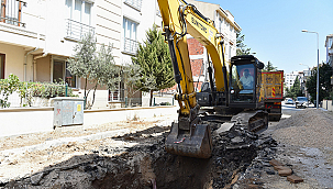 DR. İBRAHİM BAKAN SOKAK'TA ALTYAPI YENİLENİYOR