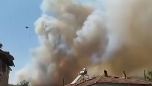 GELİBOLU'DA KORKUTAN YANGIN!