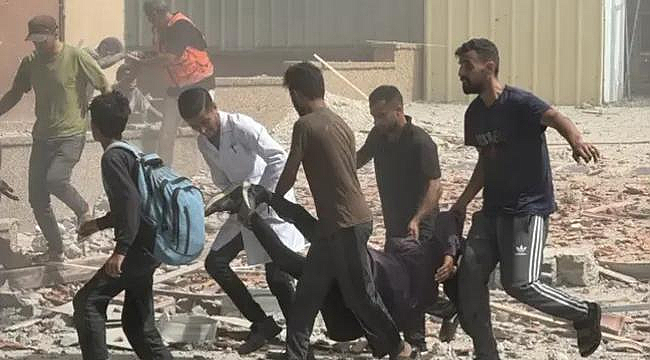 İSRAİL, GAZZE'DE NASIR HASTANESİ'Nİ VURDU