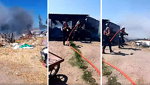 TEKZEN BÖLGESİ'NDE KORKUTAN YANGIN!