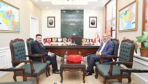 VALİ TORAMAN'DAN GÖKÇEADA KAYMAKAMI OSMAN ACAR'A ZİYARET