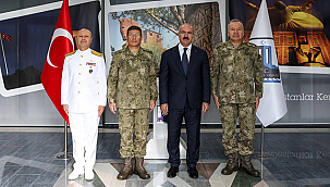 1. ORDU KOMUTANI ORGENERAL ERSAY'DAN VALİ TORAMAN'A ZİYARET