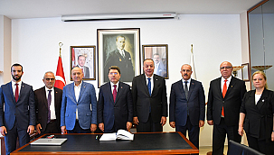 ADALET BAKANI YILMAZ TUNÇ ÇTSO YÖNETİM KURULUNU ZİYARET ETTİ