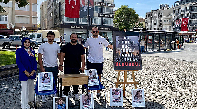 AK GENÇ ÇANAKKALE'DEN GAZZE'DEKİ ÇOCUKLAR İÇİN ANLAMLI ETKİNLİK: "BOŞ SIRALAR"