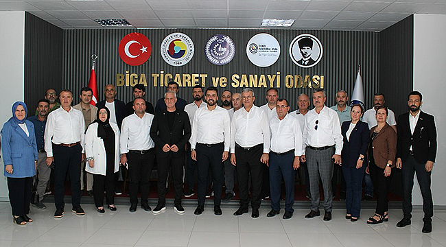 AK PARTİ HEYETİ BİGA TSO’YU ZİYARET ETTİ