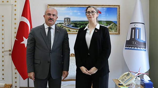 AVUSTRALYA ÇANAKKALE KONSOLOSU LAURA WAUCHOPE'TAN VALİ TORAMAN'A ZİYARET