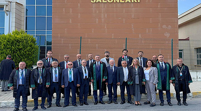 BARO BAŞKANI DİKME, İSTANBUL BAROSU DAVASINI TAKİP ETTİ