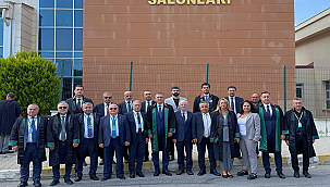 BARO BAŞKANI DİKME, İSTANBUL BAROSU DAVASINI TAKİP ETTİ