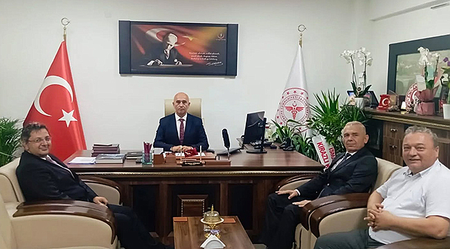 BAŞHEKİMLERDEN SAĞLIK MÜDÜRÜ GÖRGÜLÜ'NE HAYIRLI OLSUN ZİYARETİ