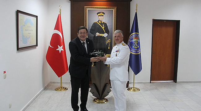 BAŞKAN ERKEK'TEN KOMUTAN TIĞLI'YA HAYIRLI OLSUN ZİYARETİ