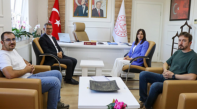 BAŞKAN VEYSEL ACAR'DAN MİLLÎ EĞİTİM MÜDÜRÜ HAYTA'YA ZİYARET